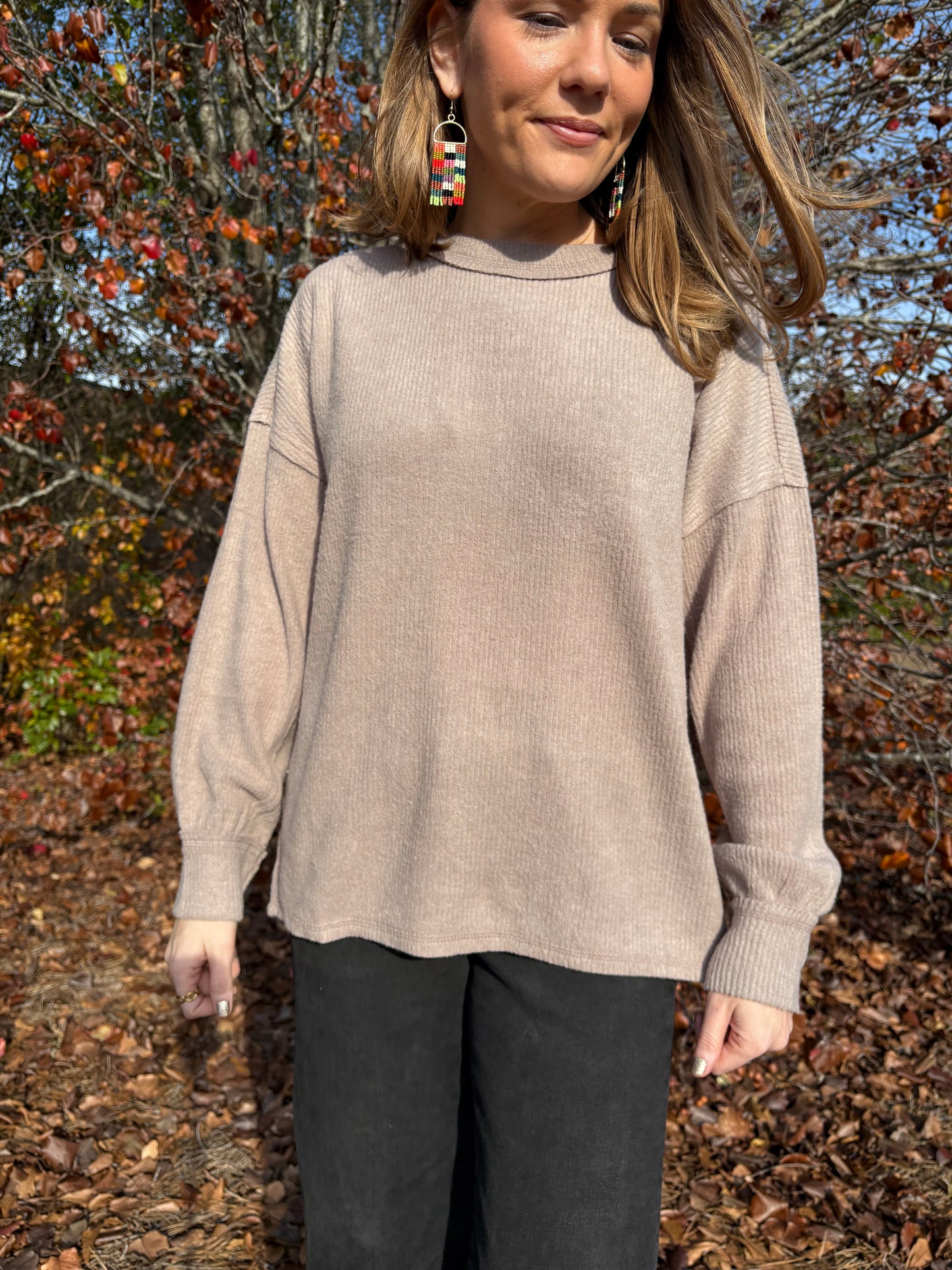 Teddy Ribbed Hacci Sweaters