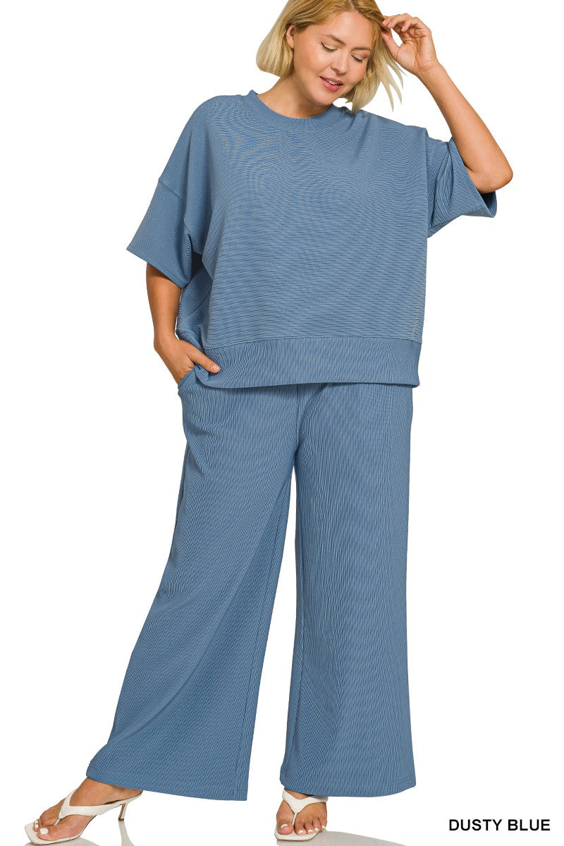 Lex Ribbed Pants Set