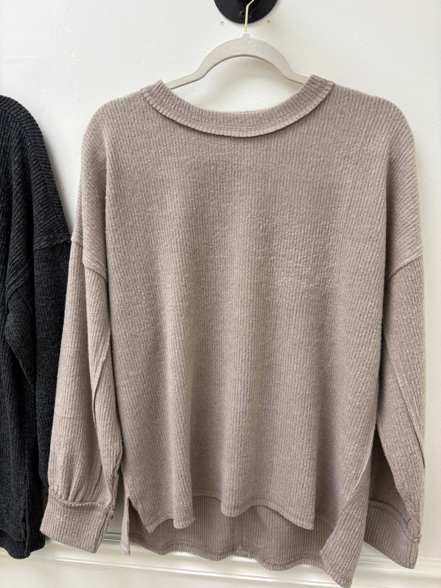 Teddy Ribbed Hacci Sweater