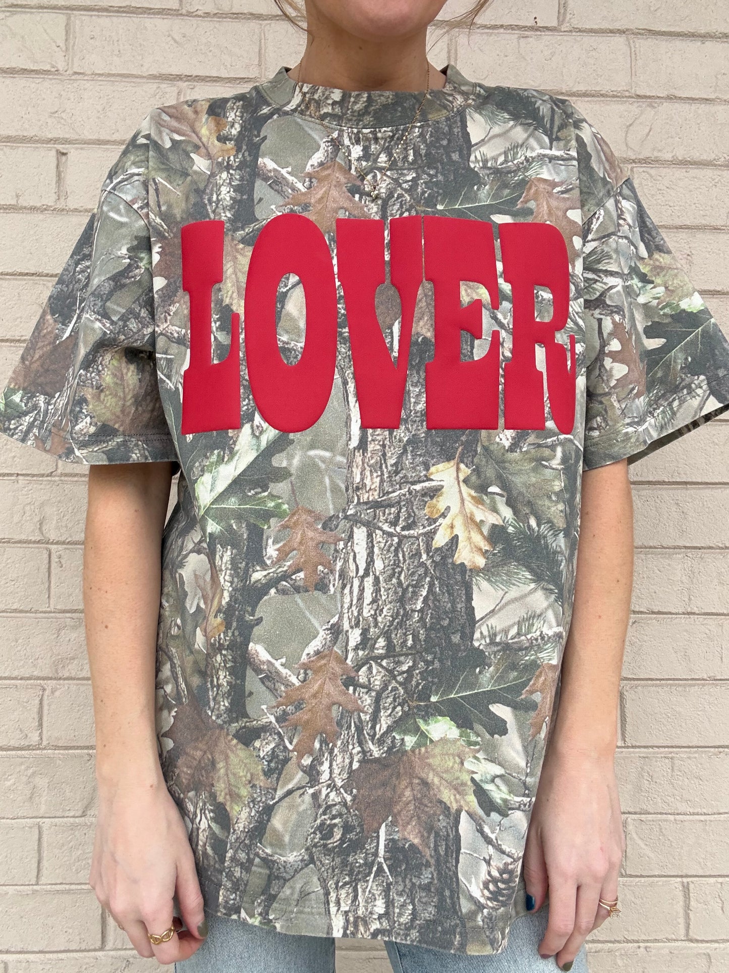 LOVER Puff Camo Oversized Tee