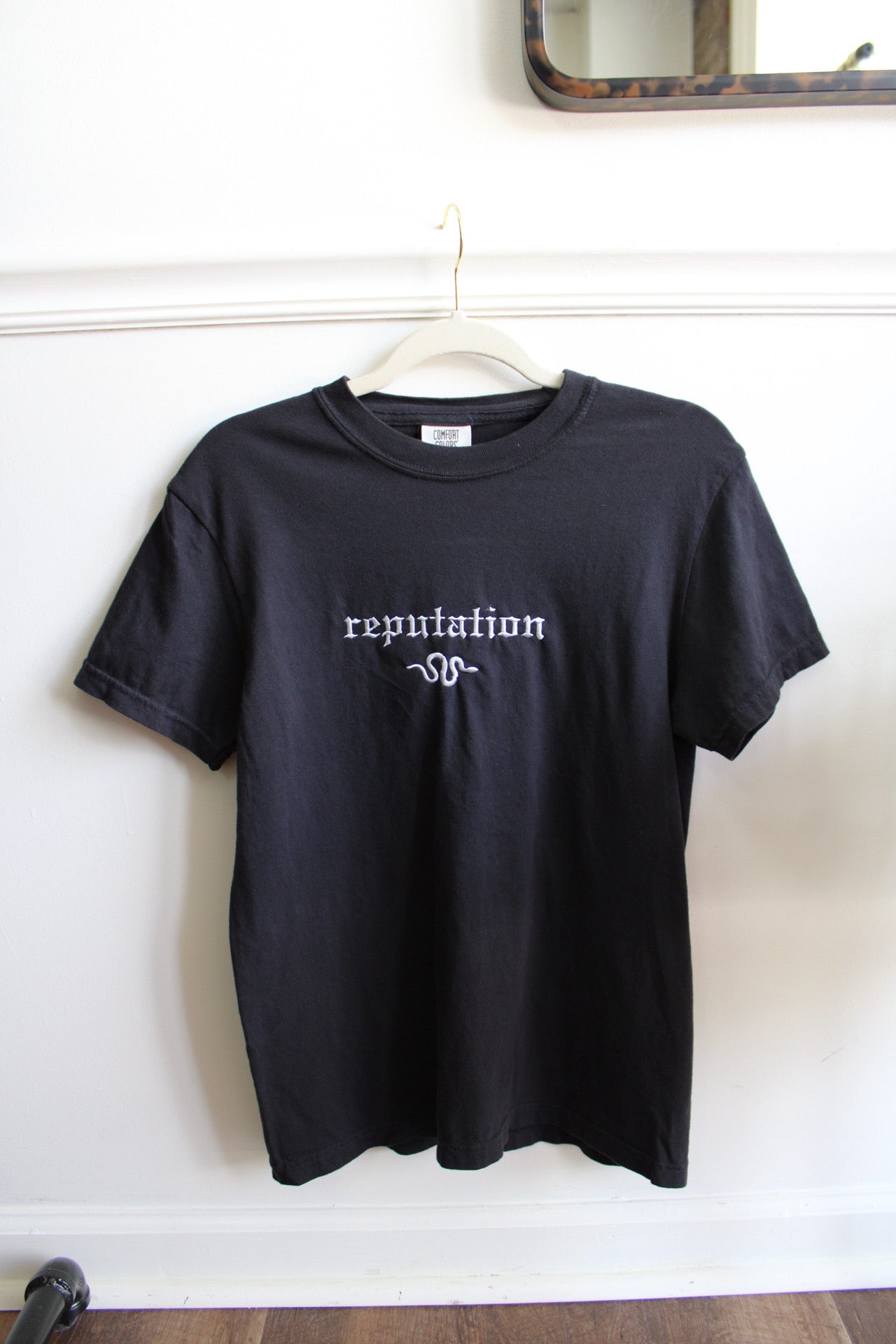 Black Rep Embroidered Tee