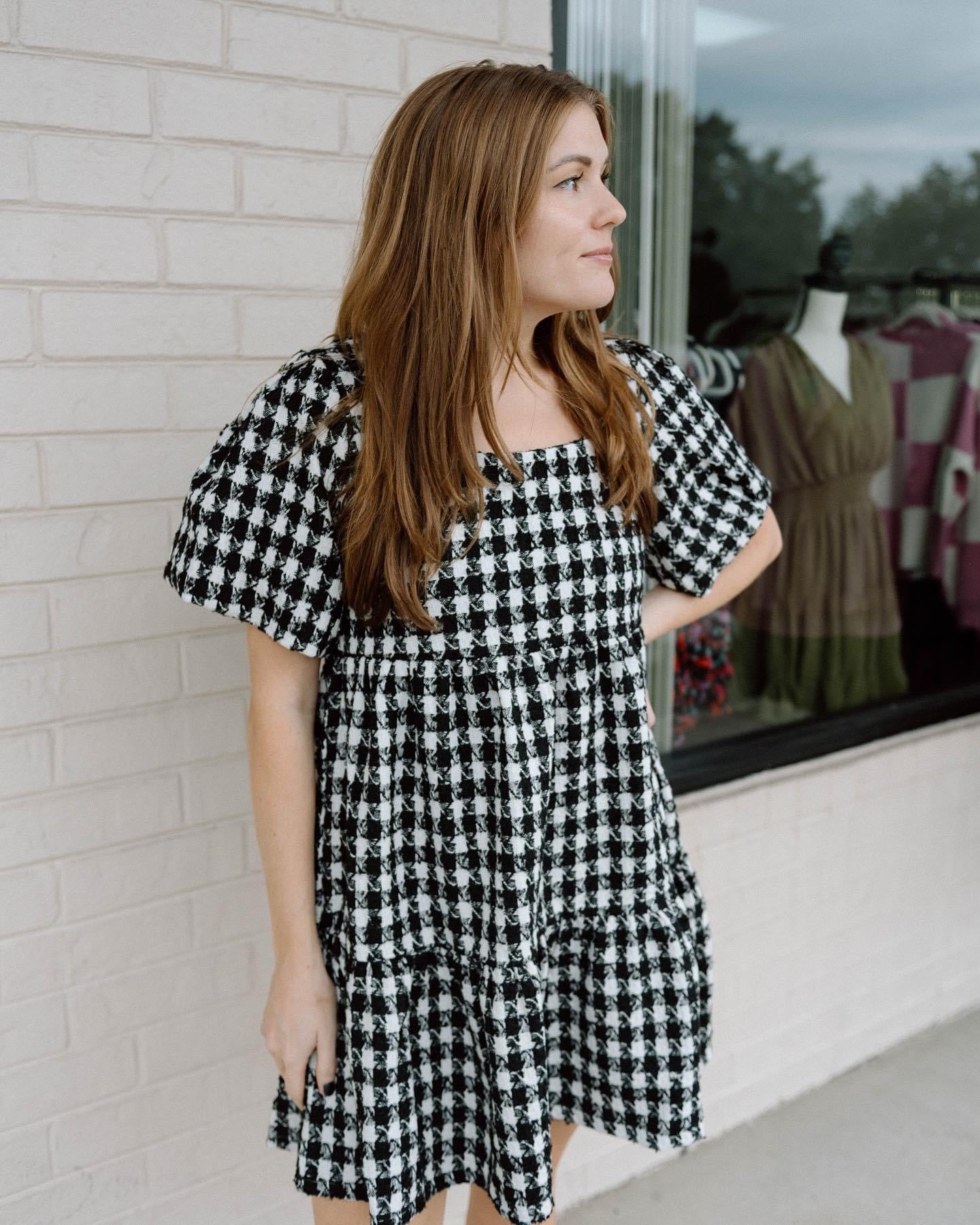 Houndstooth Dress