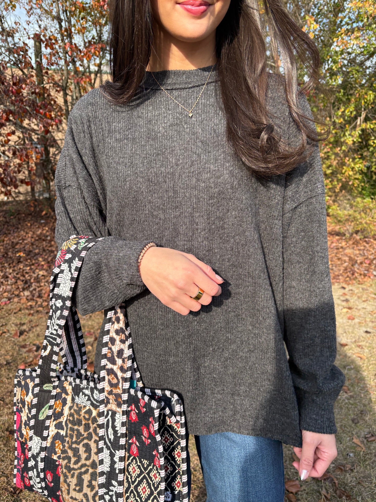 Teddy Ribbed Hacci Sweaters