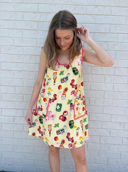 Grocery Pocket Shift Dress
