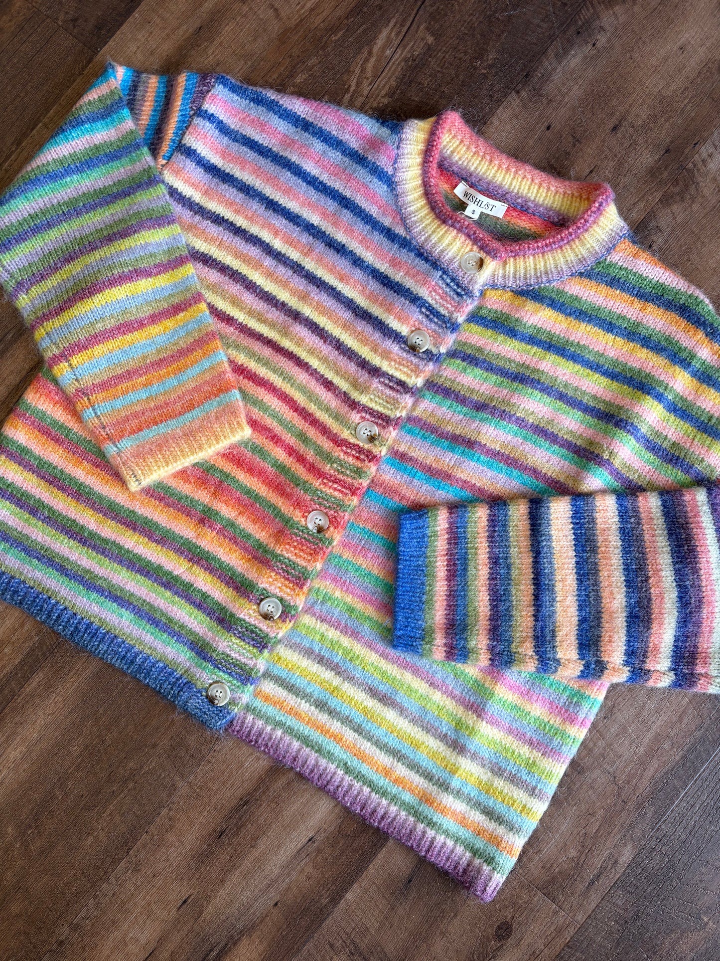 Rainbow Row Striped Cardigan