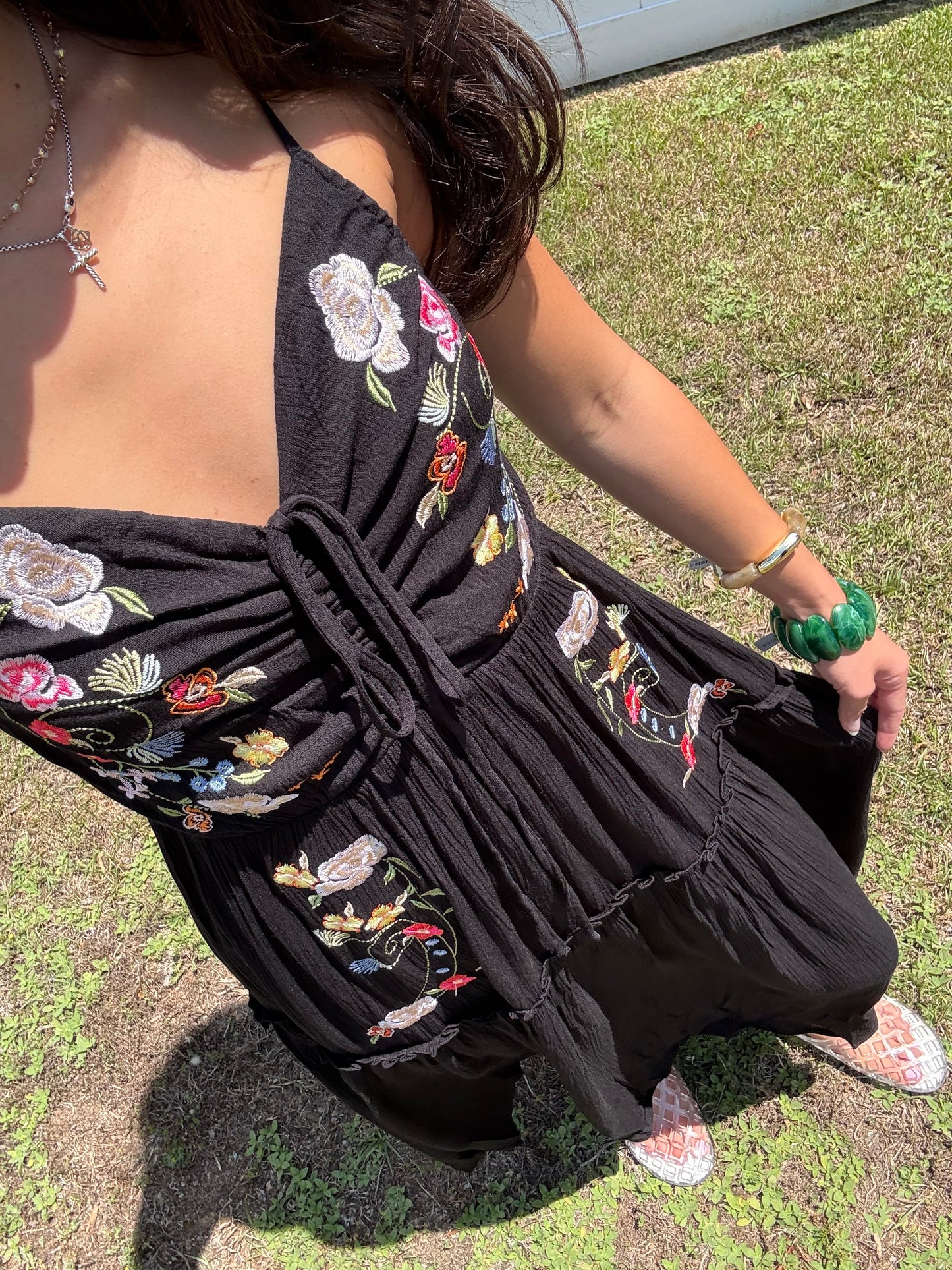 Free Spirit Embroidered Midi Dress