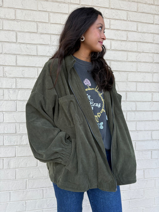 Olive Corduroy Jacket