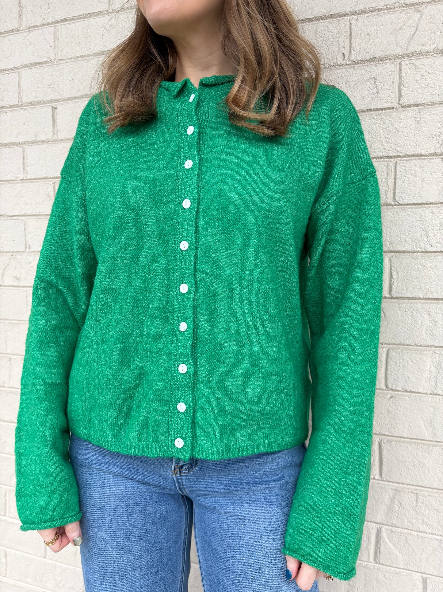 Jacie Kelly Green Cardigan