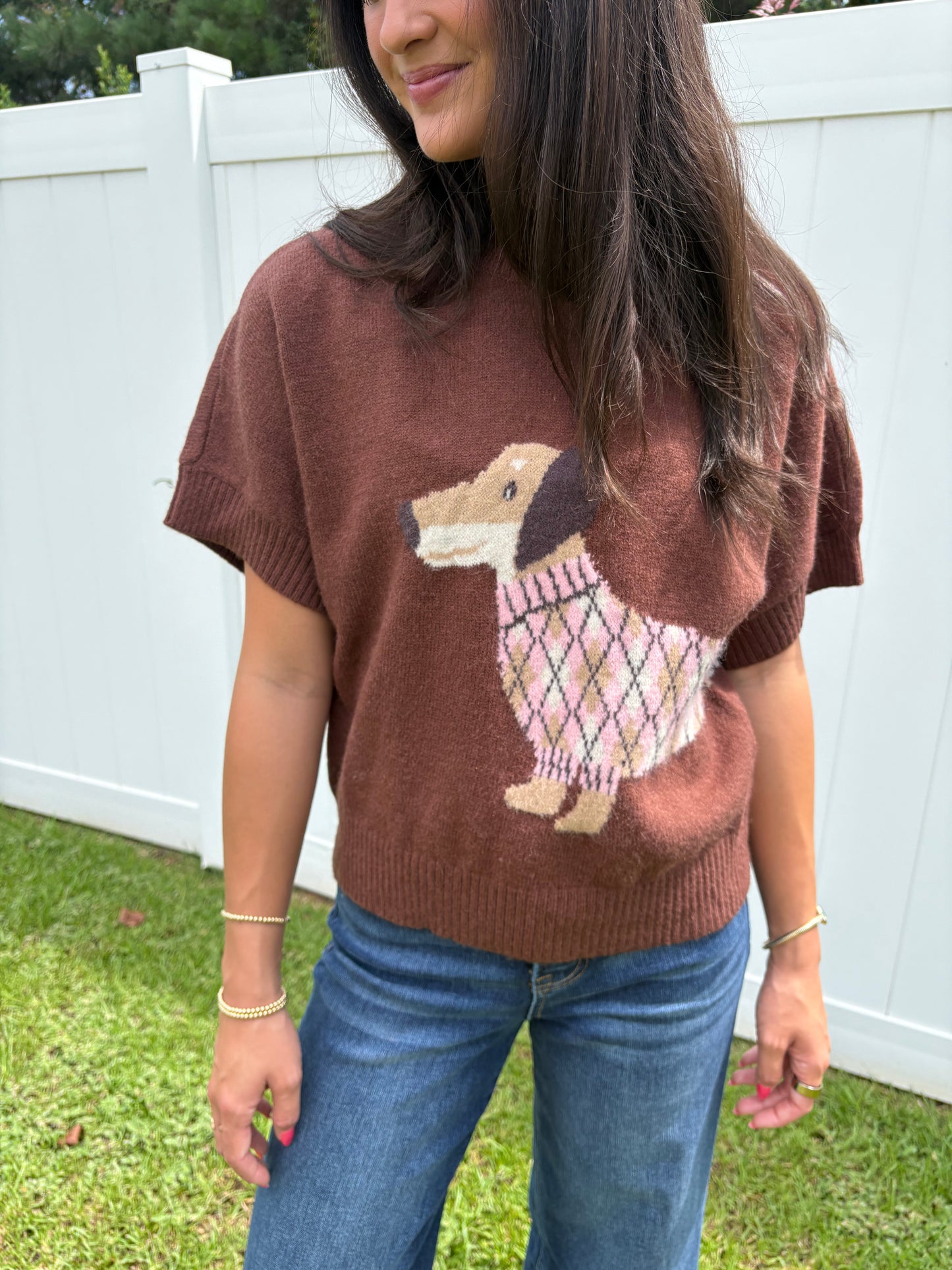 Doxie Short Sleeve Sweater Top