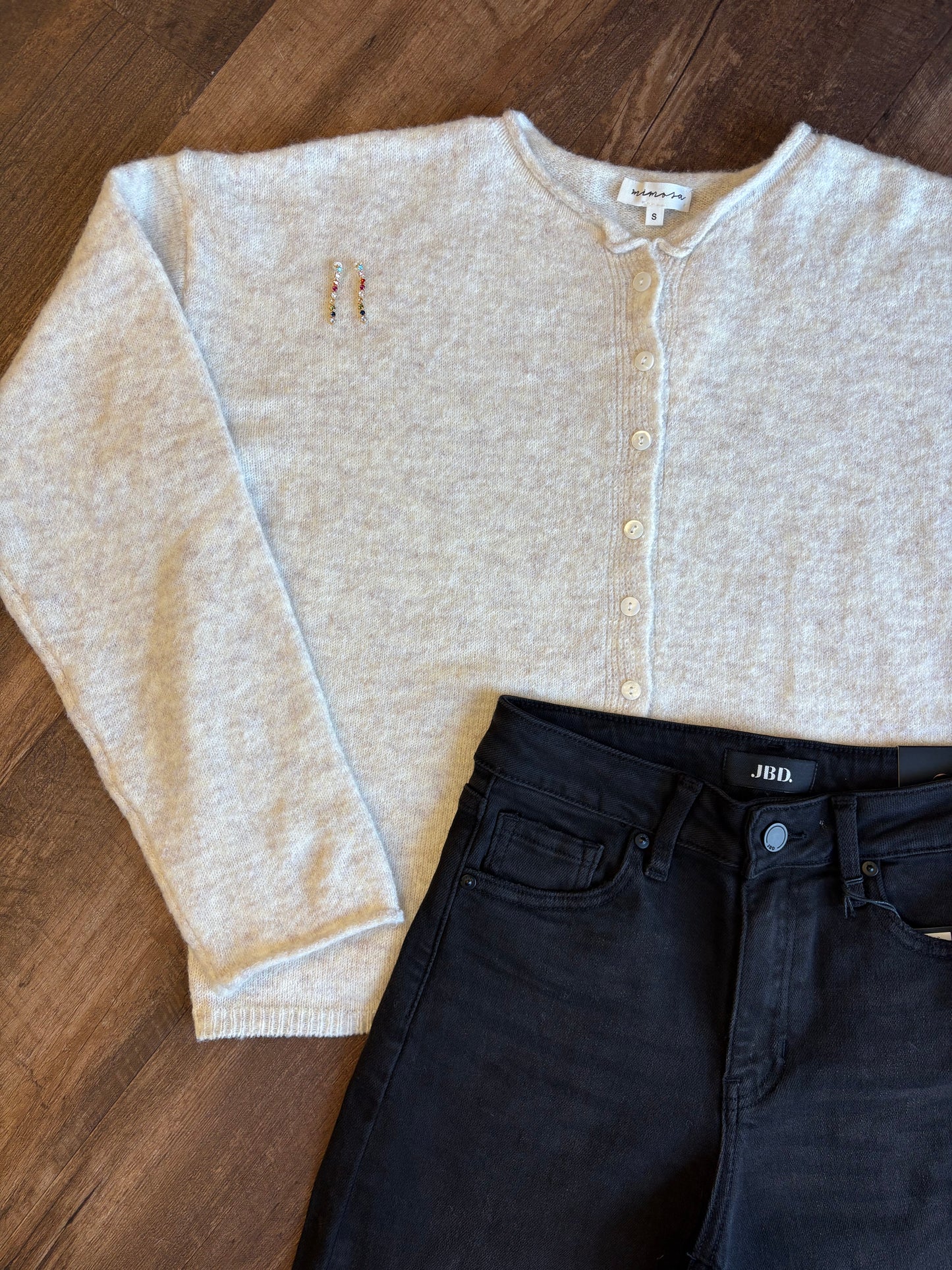 Jacie Oatmeal Cardigan