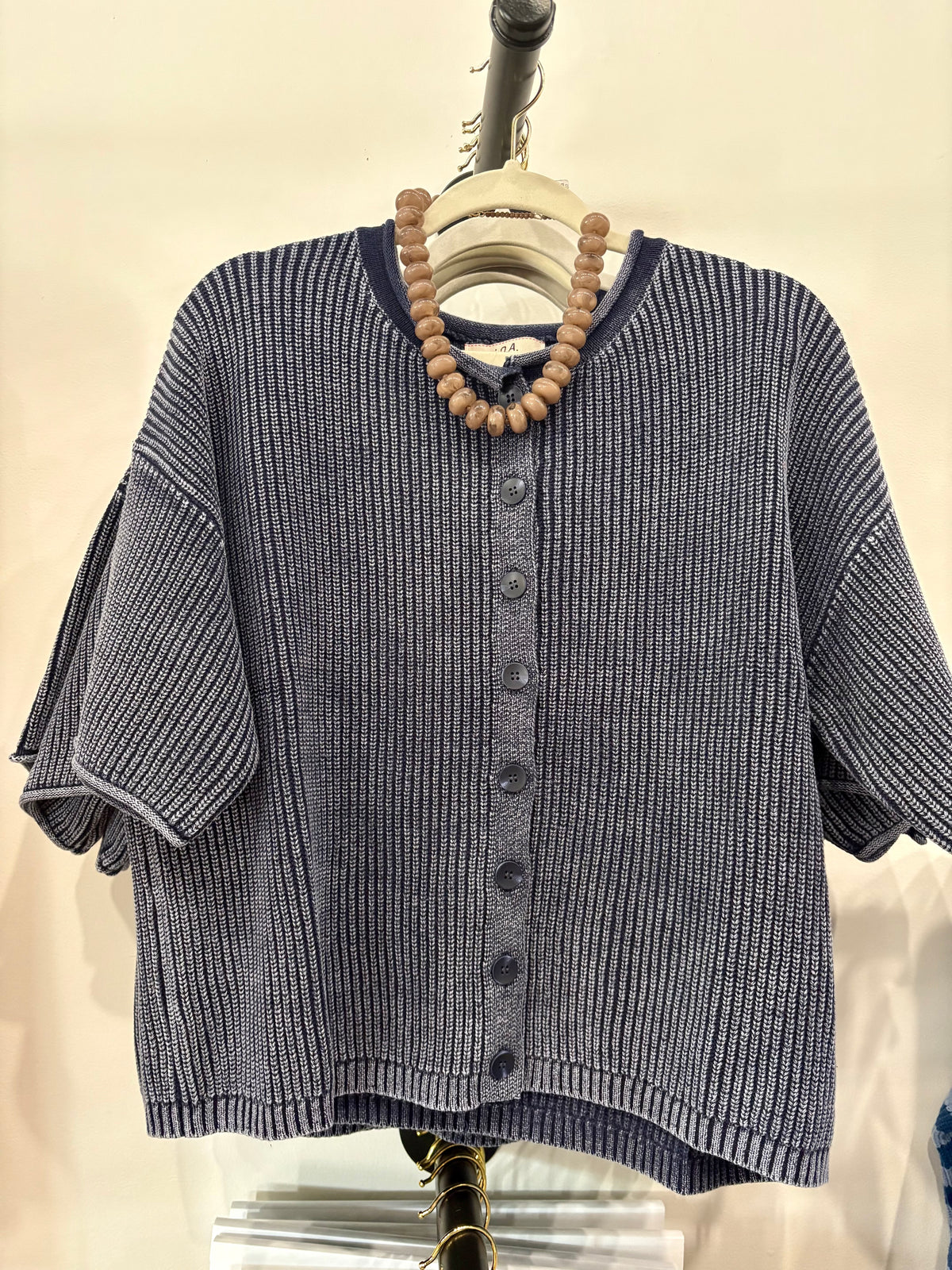 Washed Ribbed Cardigans