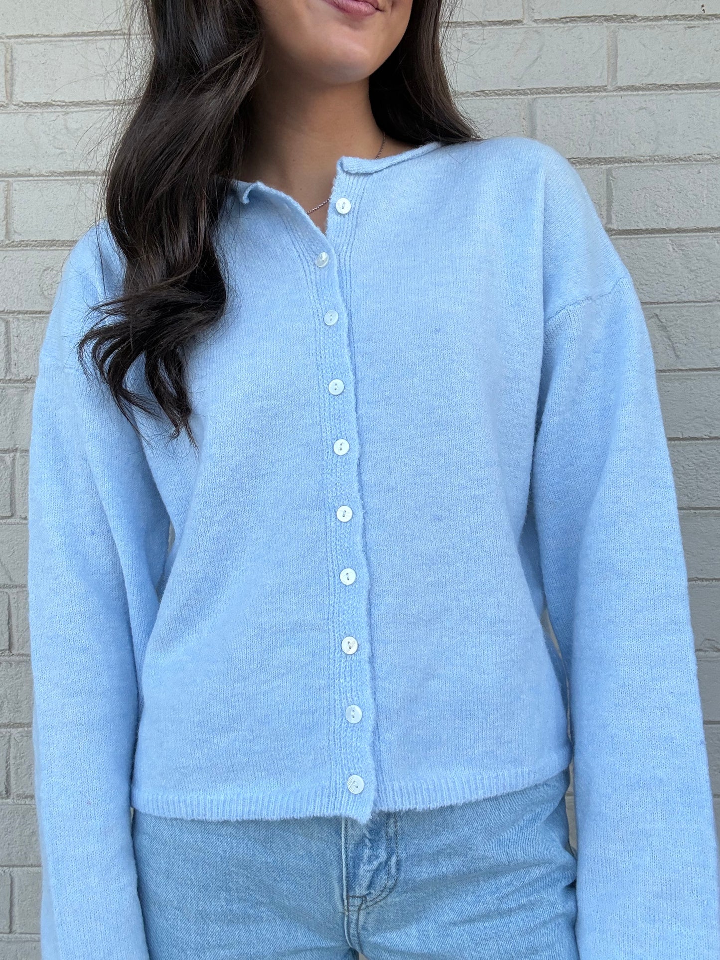 Jacie Baby Blue Cardigan