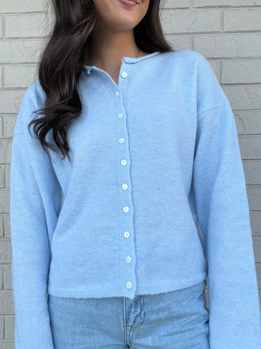 Jacie Baby Blue Cardigan