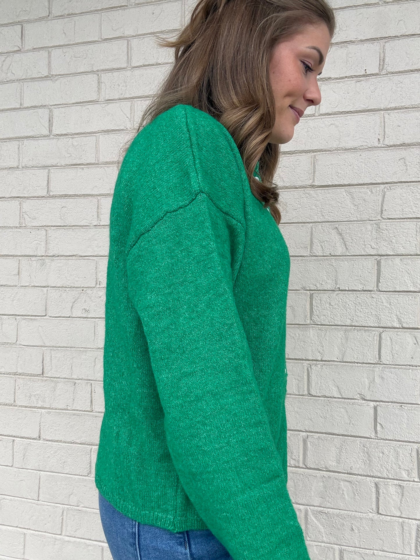 Jacie Kelly Green Cardigan