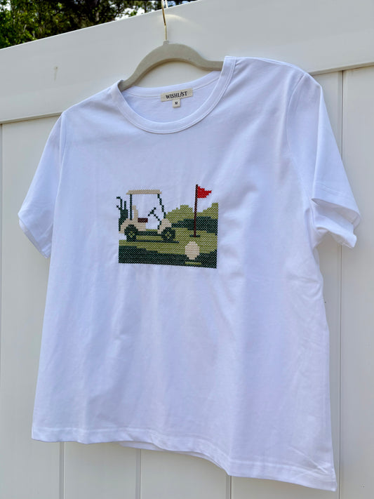 Fairway Embroidered Golfcart Tee