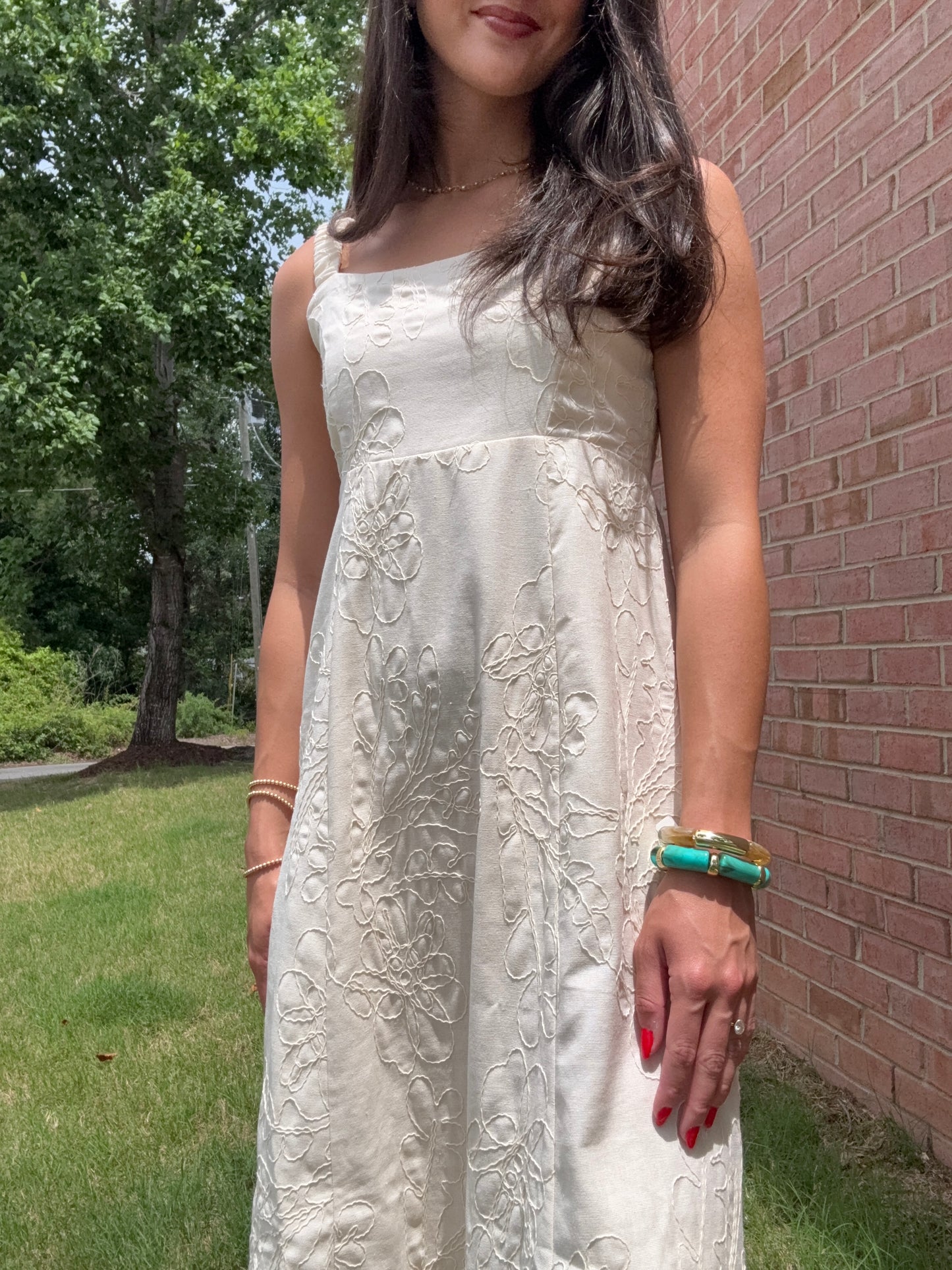 Lydia Textured Midi Dress