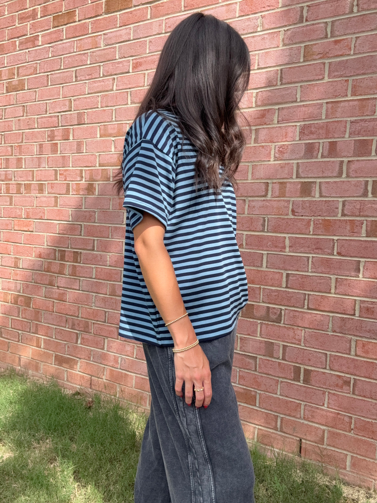 Buttery Soft Oversized Striped Tees