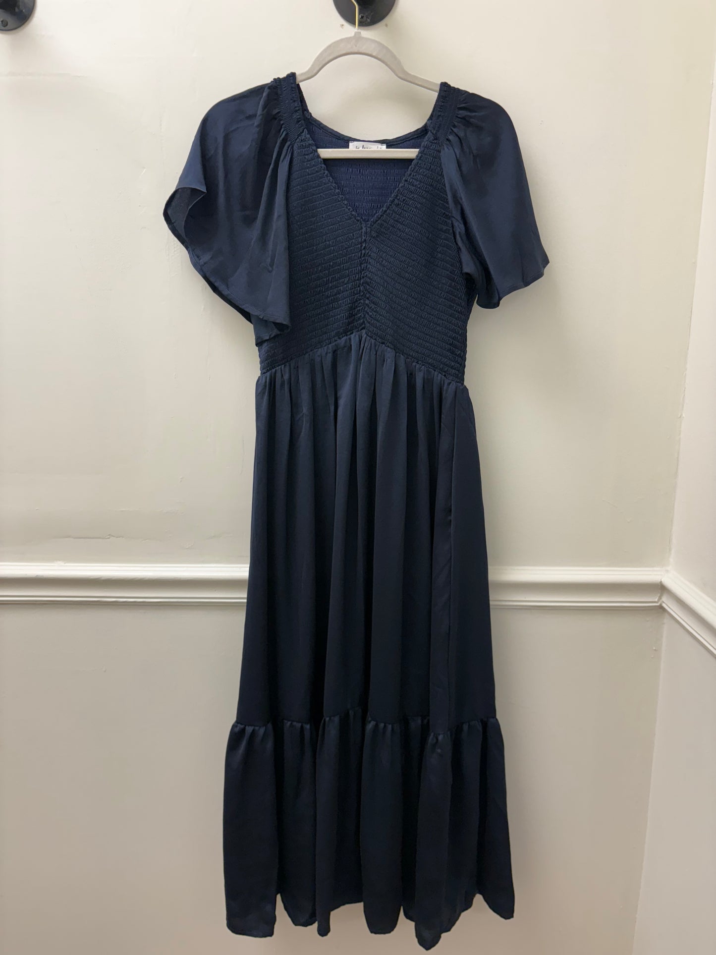 Midnight Satin Maxi Dress