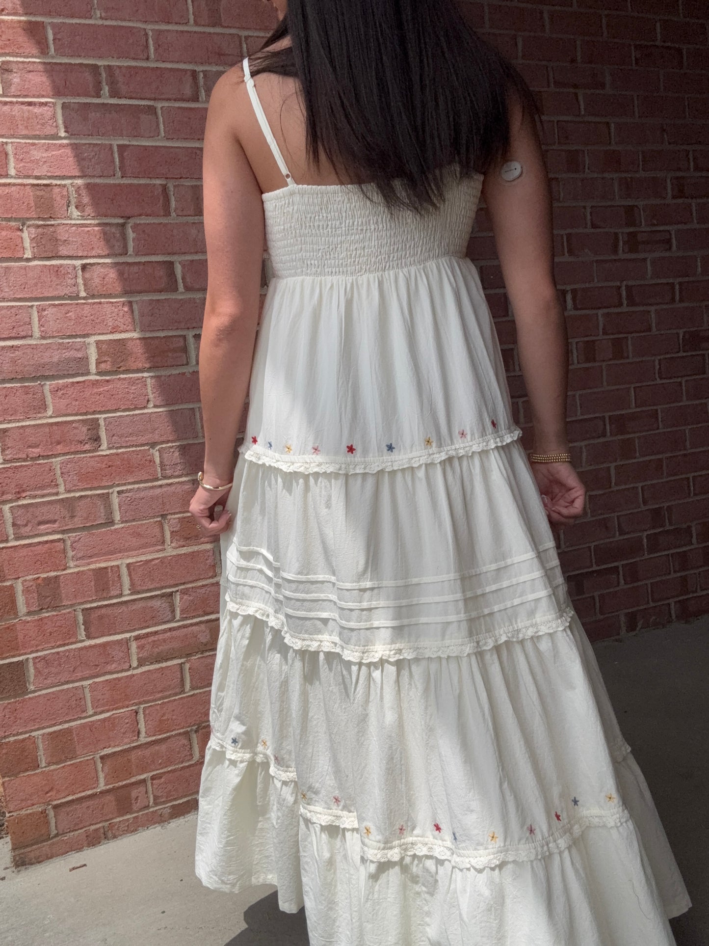 Capri Embroidered Maxi Dress