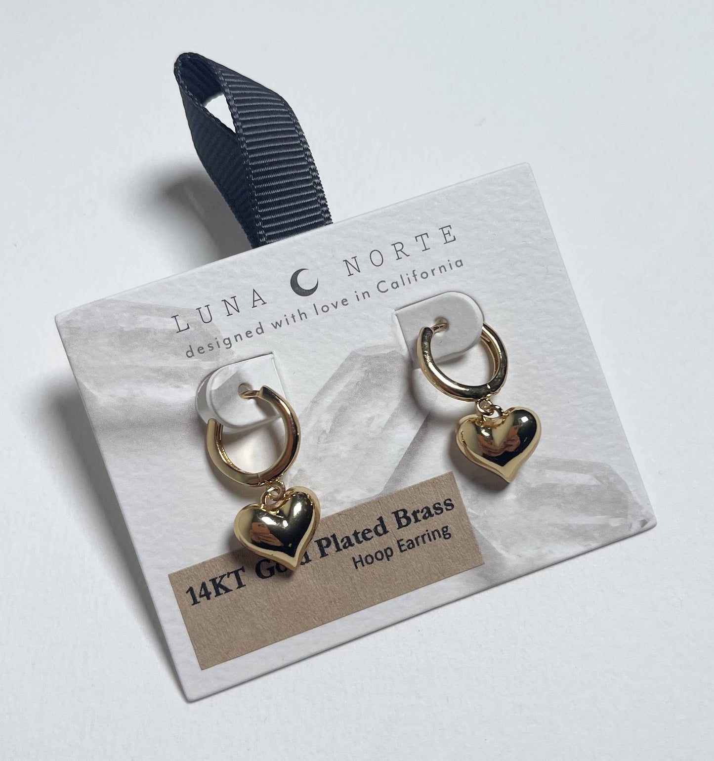 Heart Huggie Hoop Earring