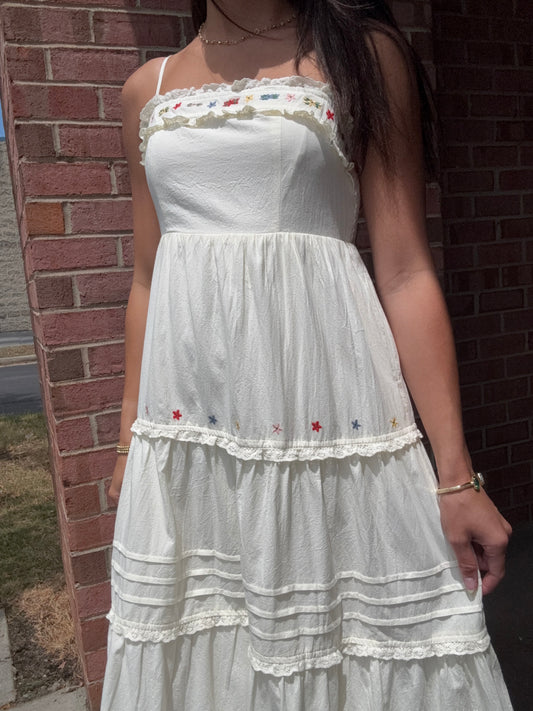 Capri Embroidered Maxi Dress