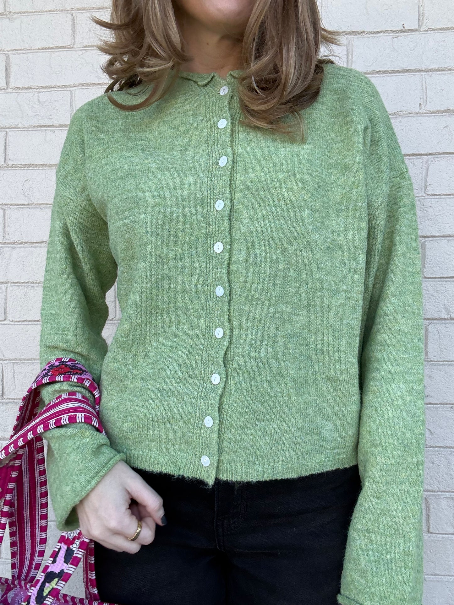 Jacie Basil Cardigan