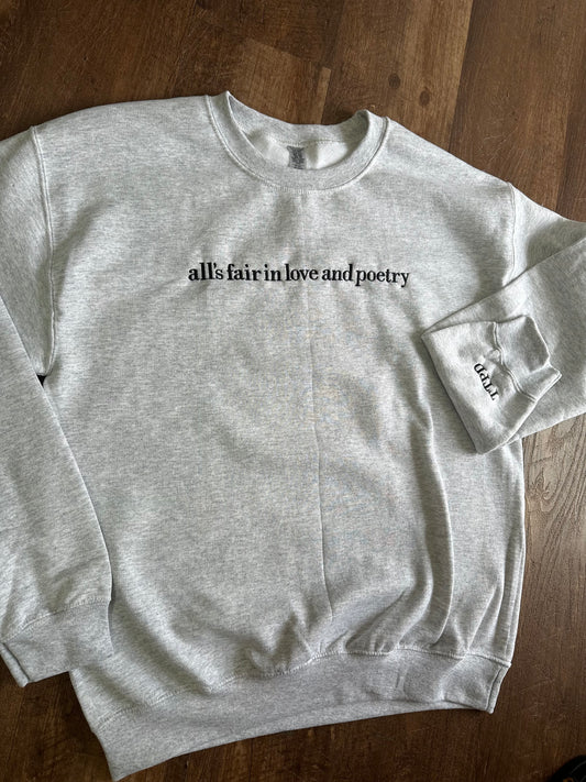 All's Fair Embroidered Sweatshirt