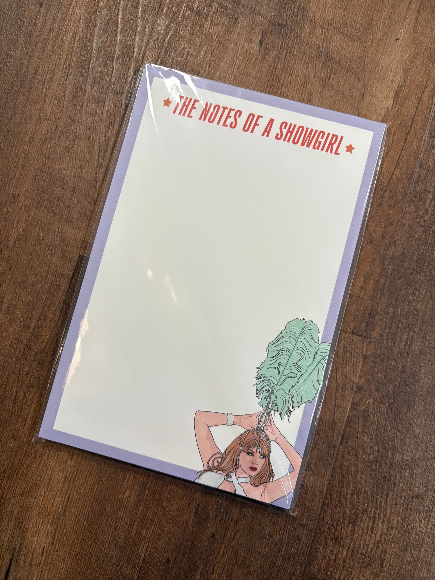 Notes of a Showgirl Notepad