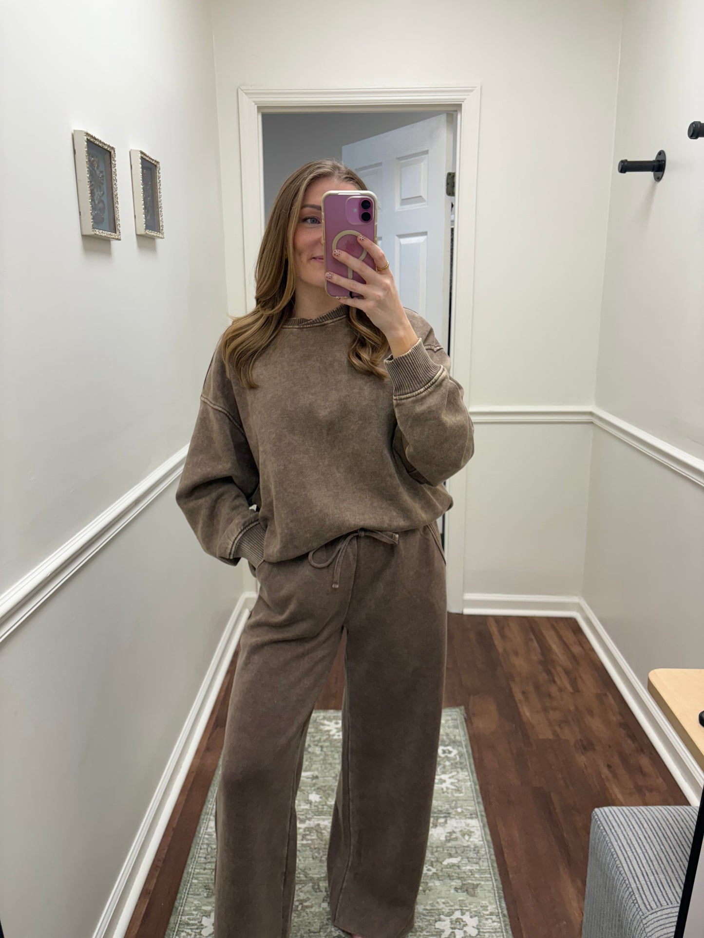 Mocha Washed Sweatpants