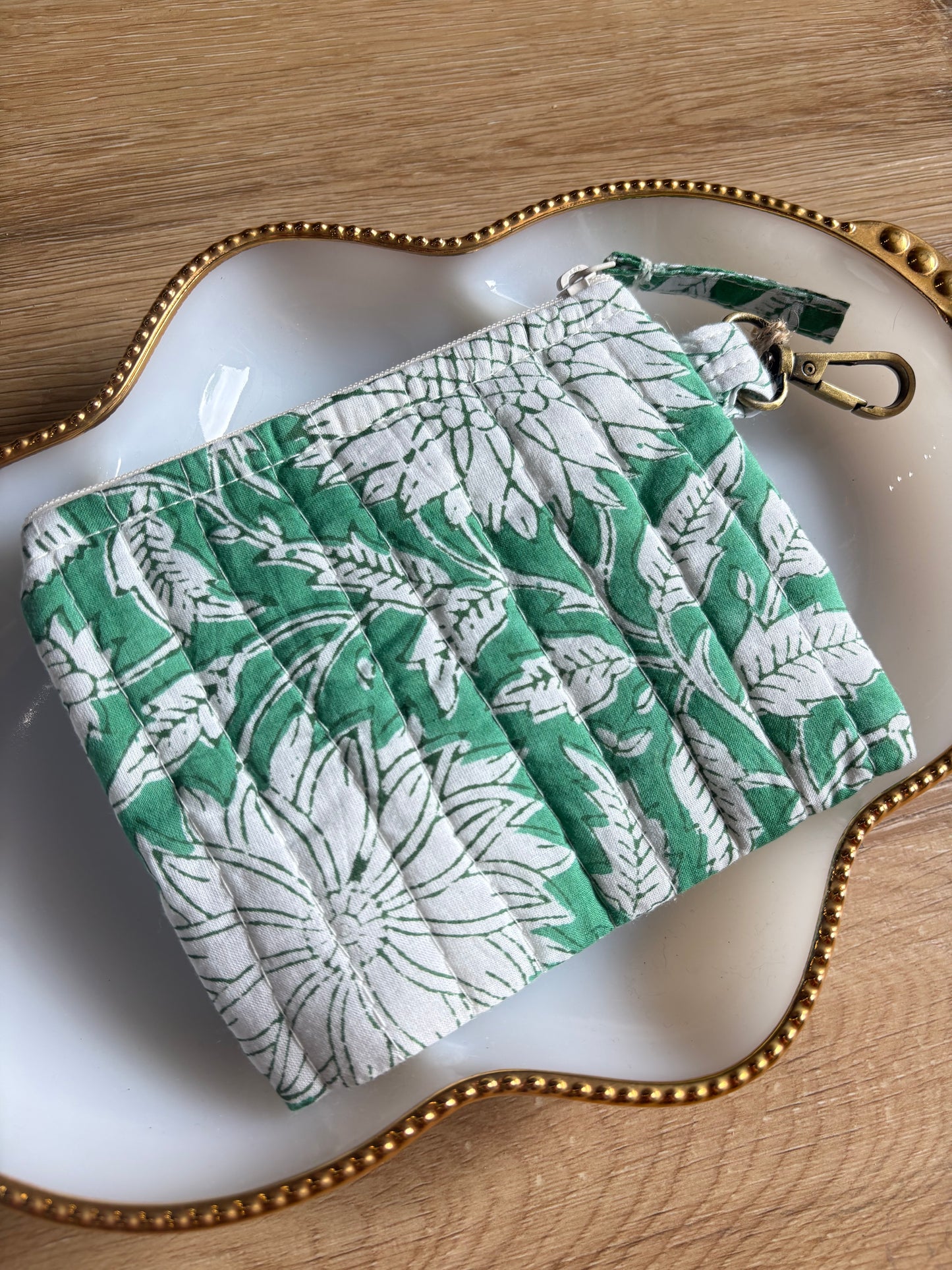 Mini Quilted Zipper Pouches