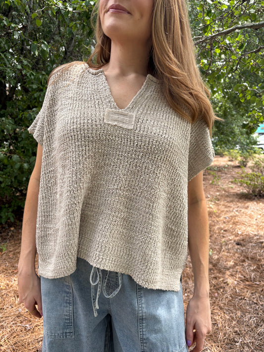 Jules Beige Sweater Top