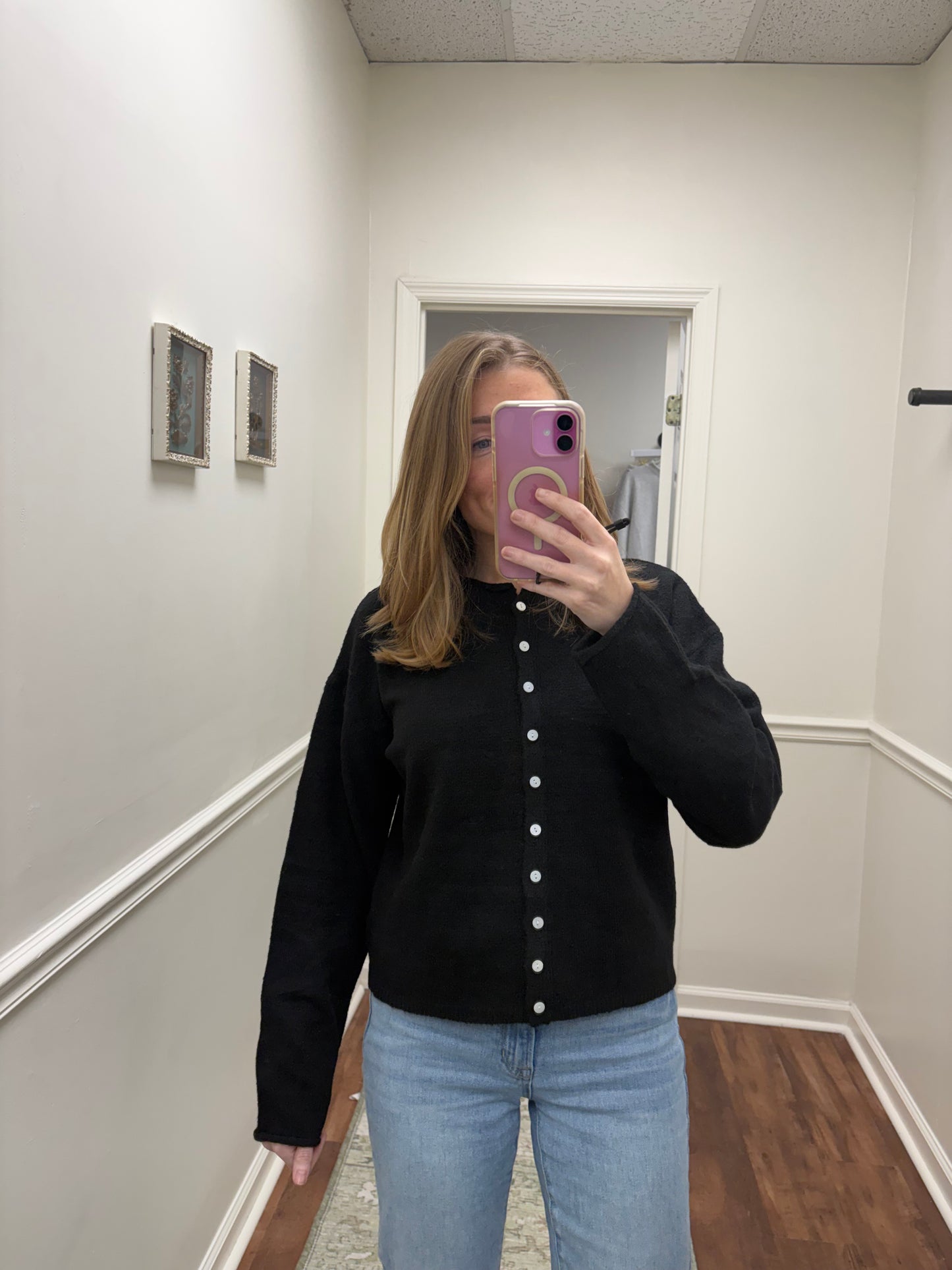 Jacie Black Cardigan