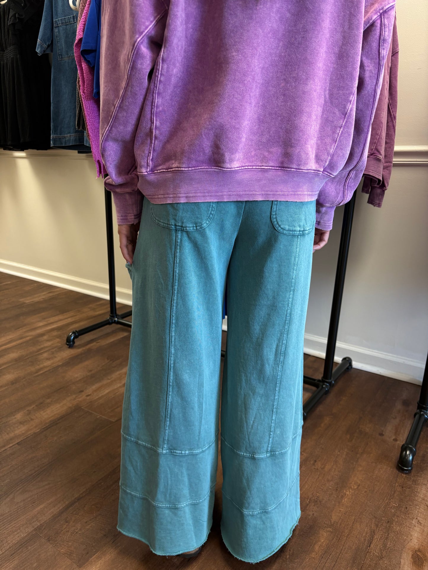 Georgie Teal Pants