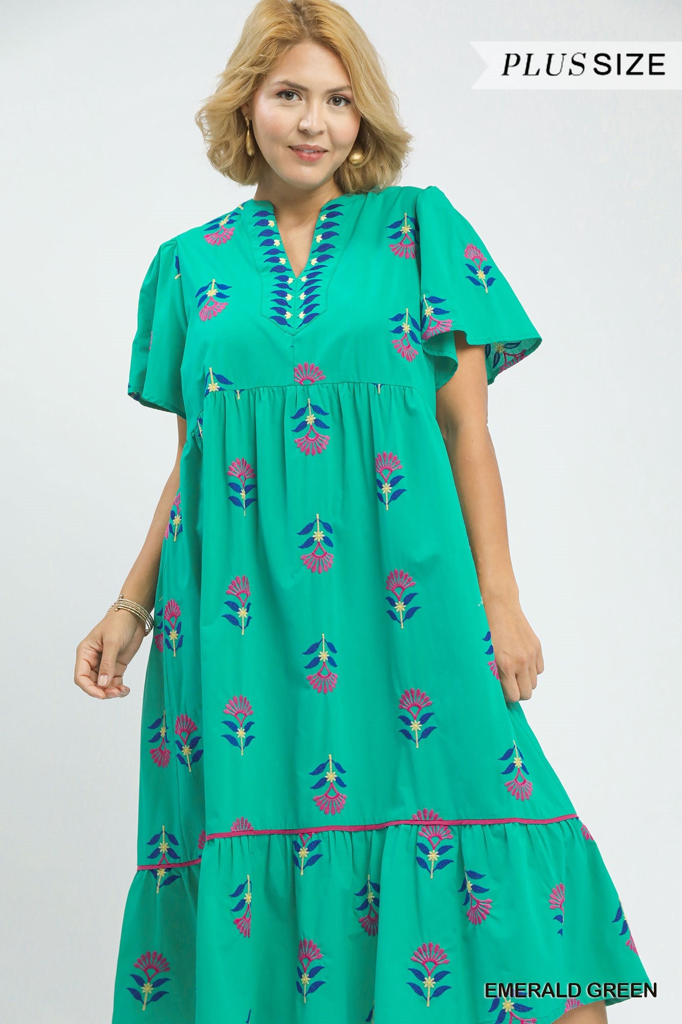 Lively Teal Midi Dress