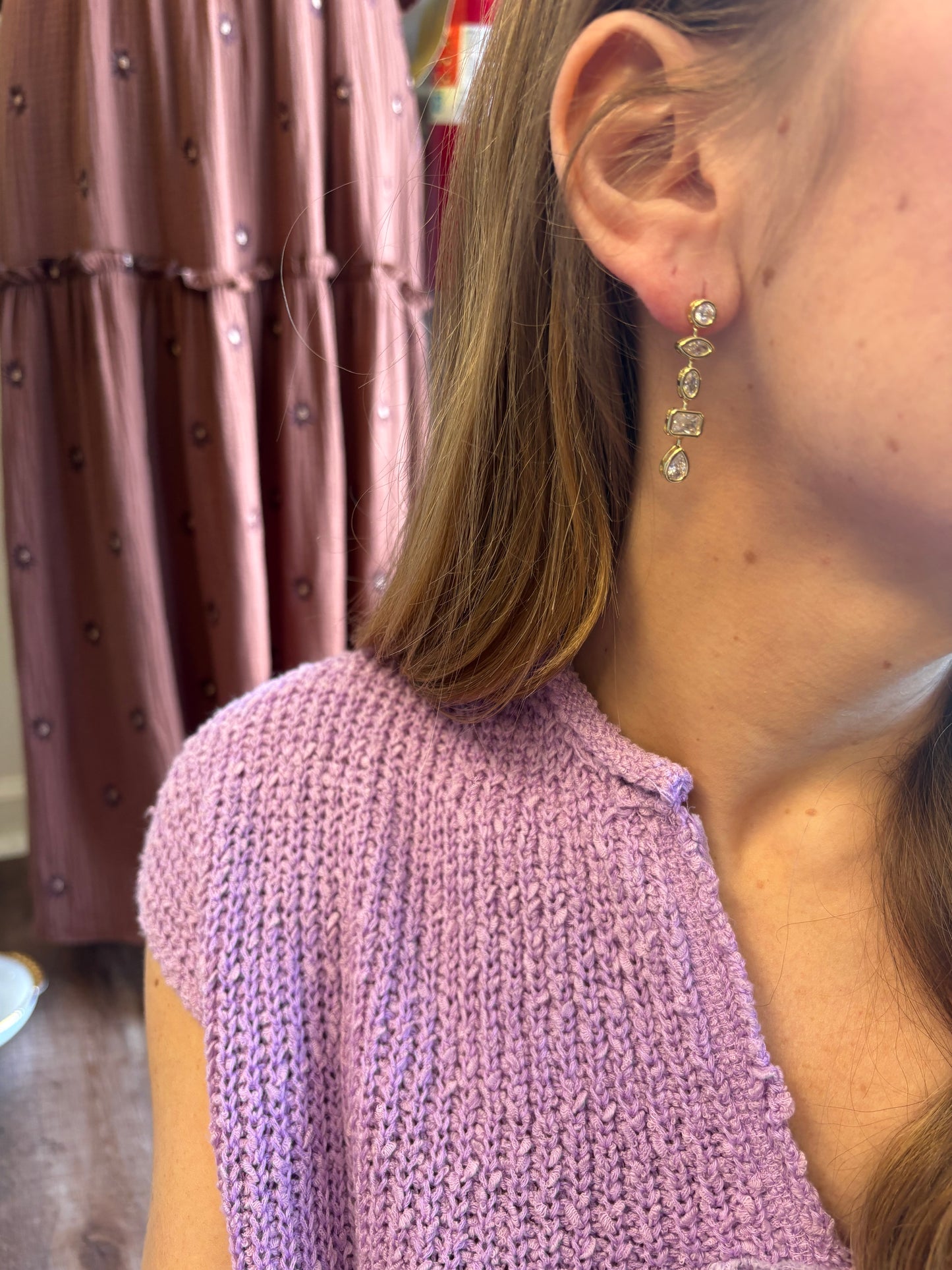 Geometric Dangle Earring