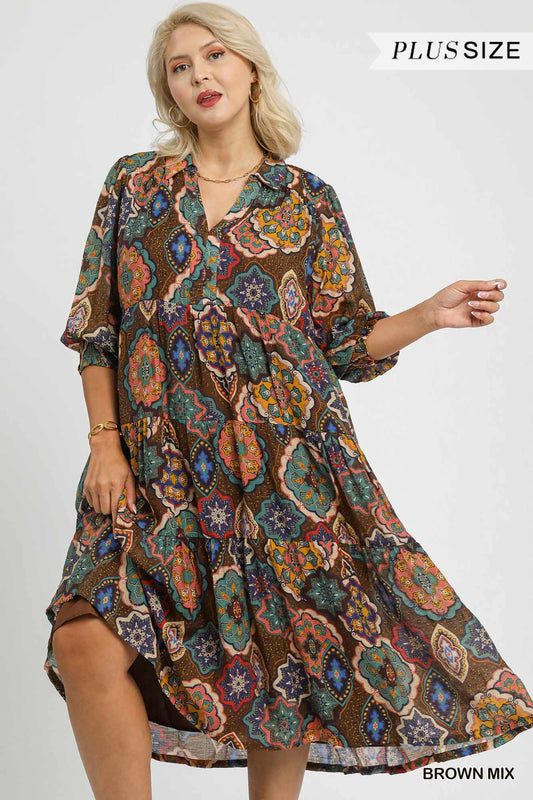 Selena Printed Maxi Dress