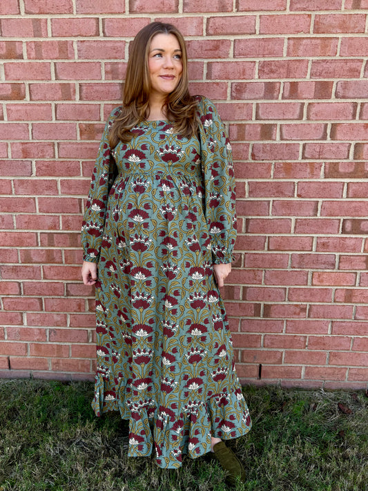 Evergreen Maxi Dress