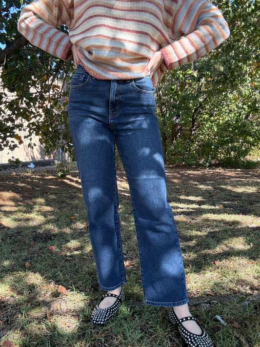 Dark JBD Vintage Straight Denim