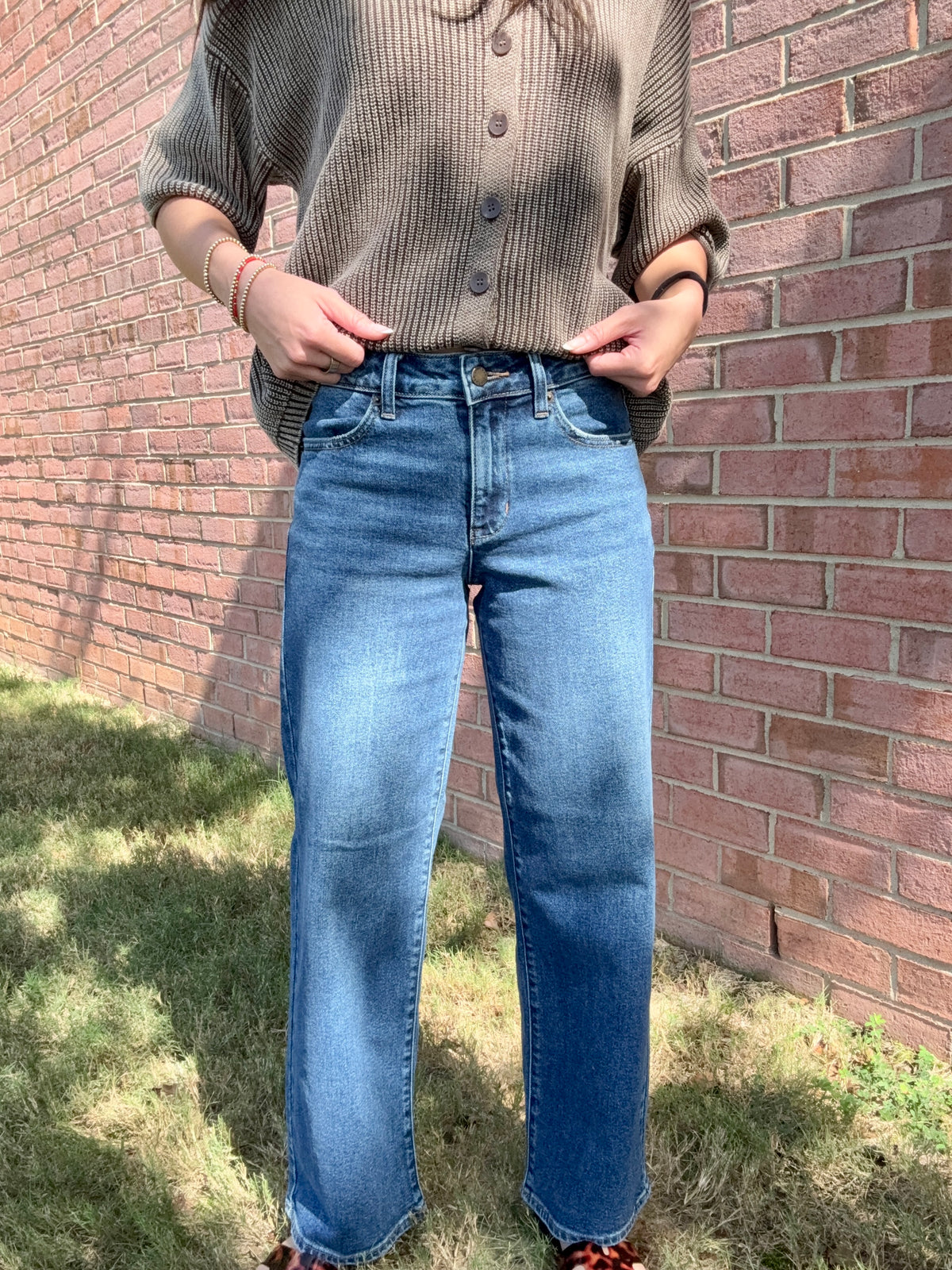 Ankle Length Dark Straight Just USA Denim