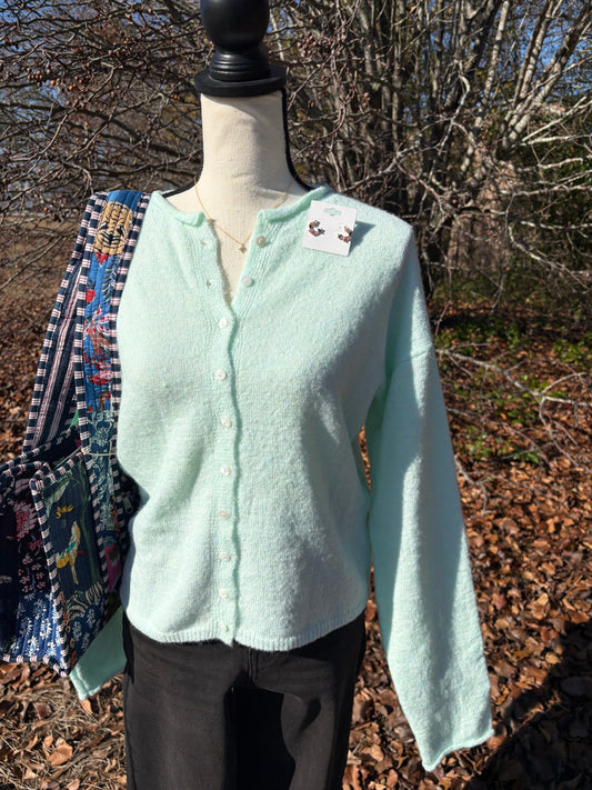 Jacie Mint Cardigan