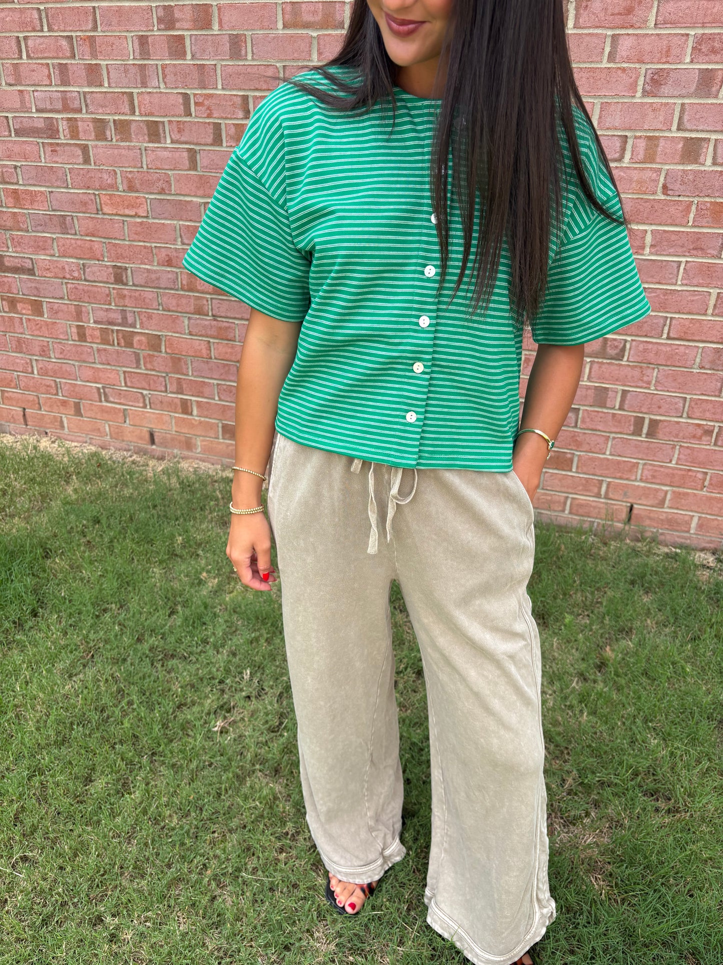 Mushroom Washed Pants