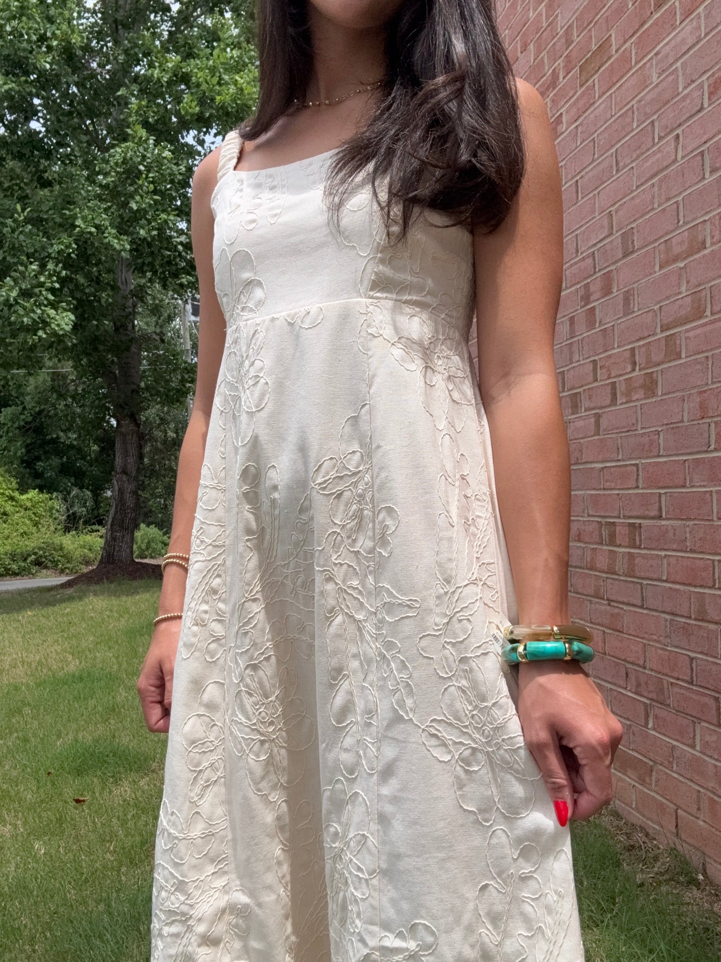 Lydia Textured Midi Dress