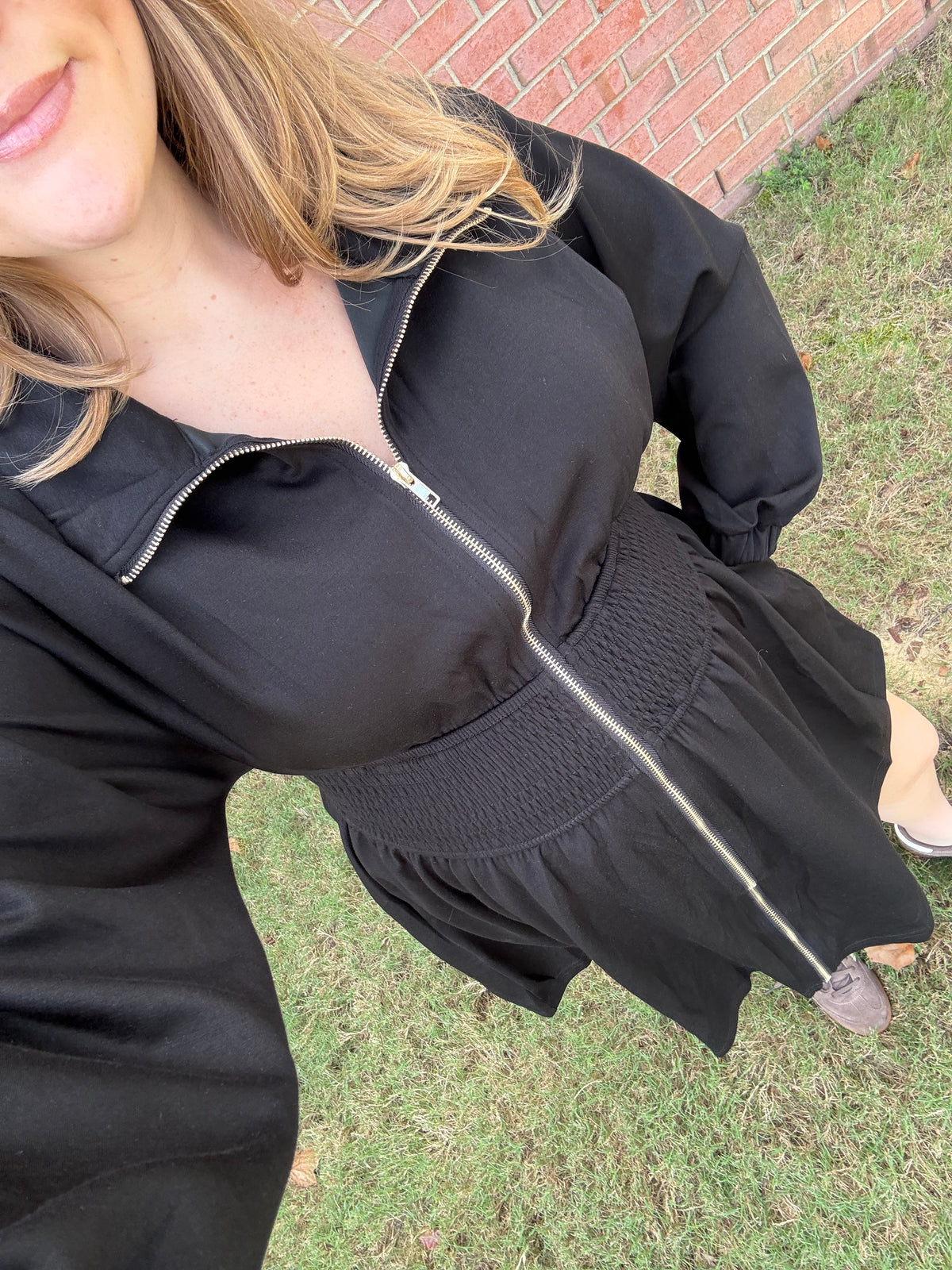Running Errands Black Dress