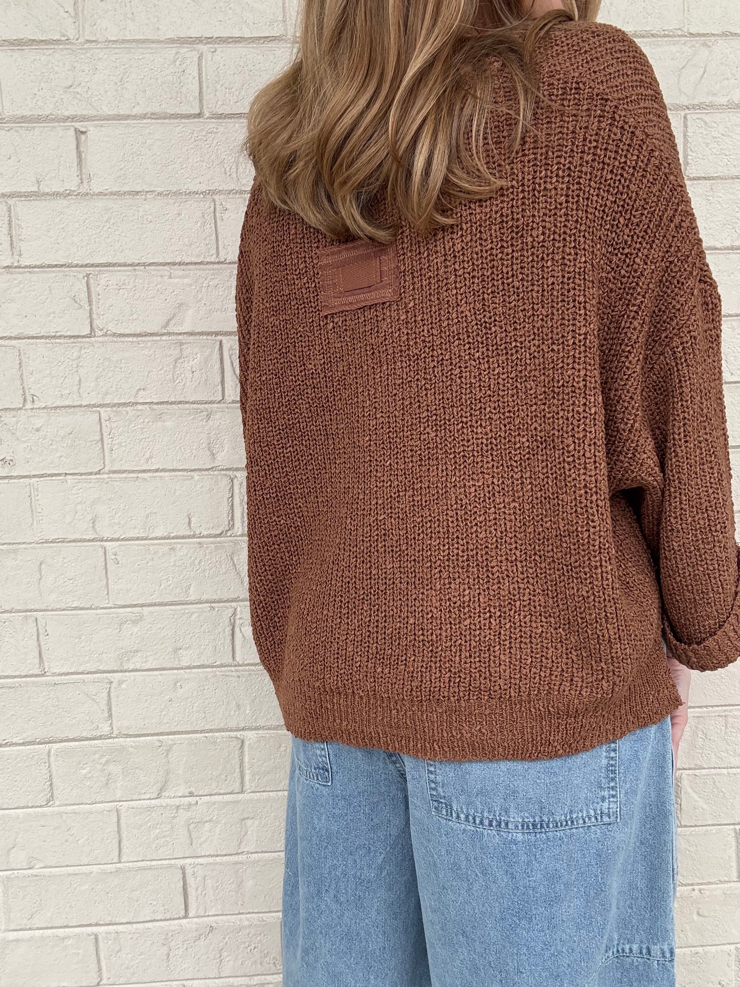 Wren Camel Sweater Top