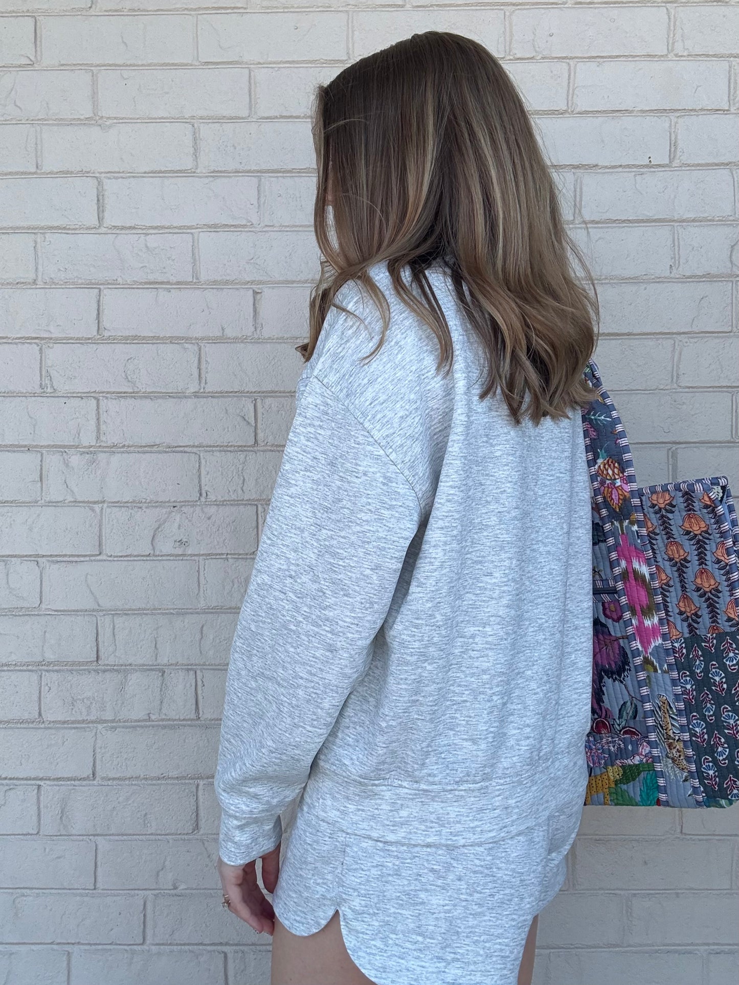 Grey Scuba Pullover Matching Set