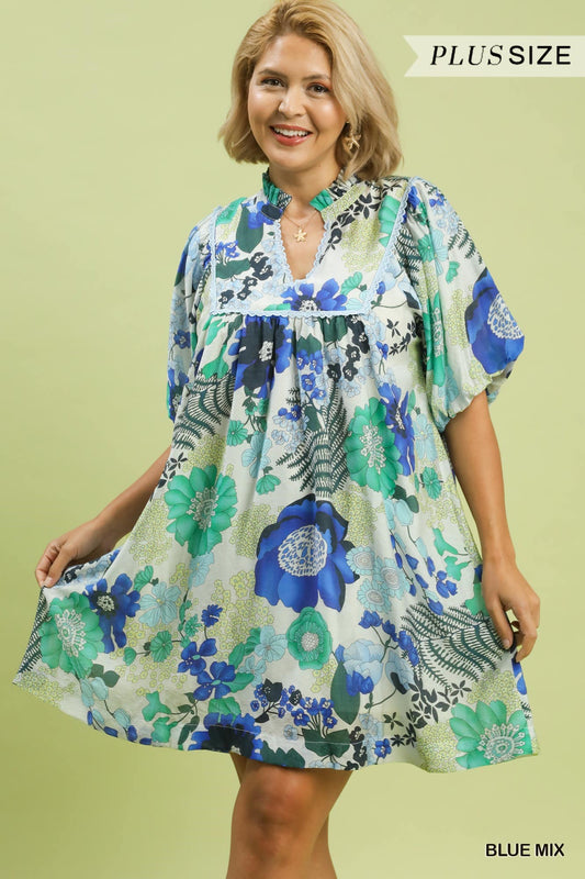 Maggie Blue Green Dress