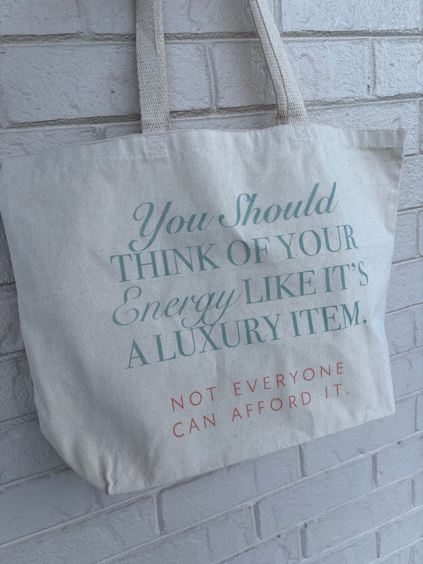 DOORBUSTER Protect Your Energy Canvas Tote