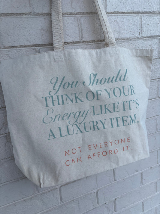 DOORBUSTER Protect Your Energy Canvas Tote