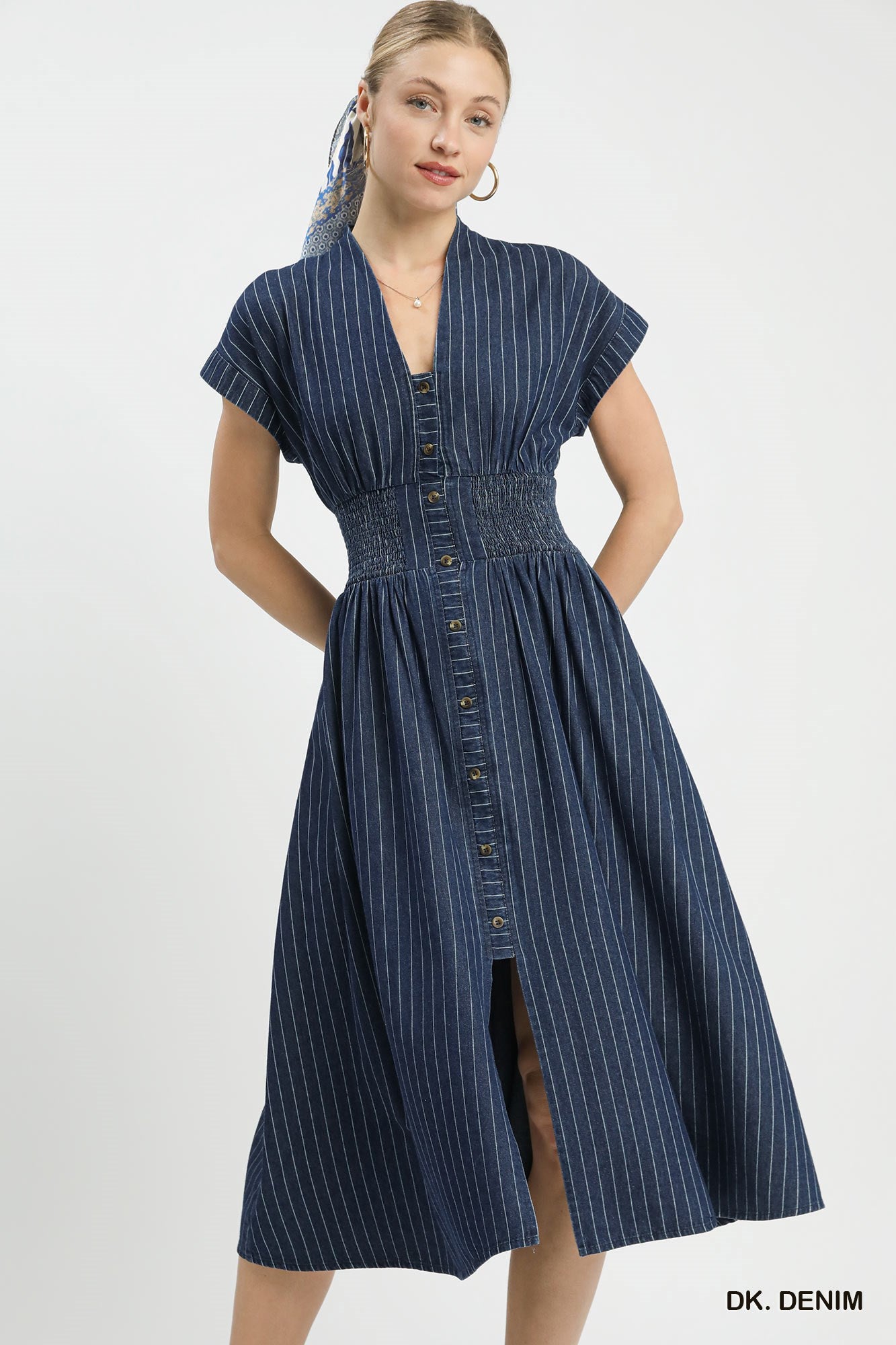 Liz Denim Midi Dress