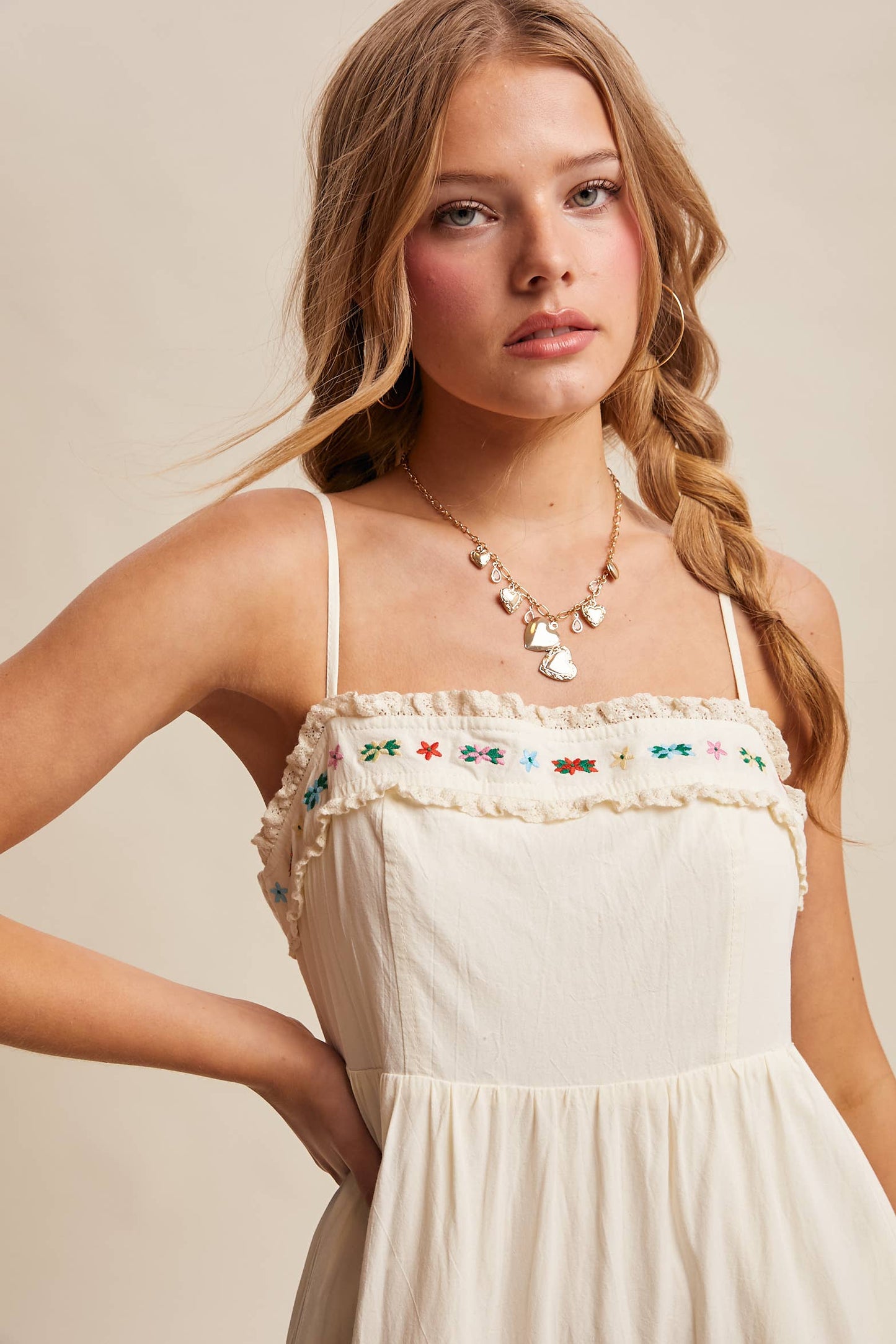 Capri Embroidered Maxi Dress